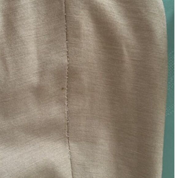 Topman Beige Gray Accents Zip Up Jersey Bomber Jacket Size 44/Large - Picture 8 of 14